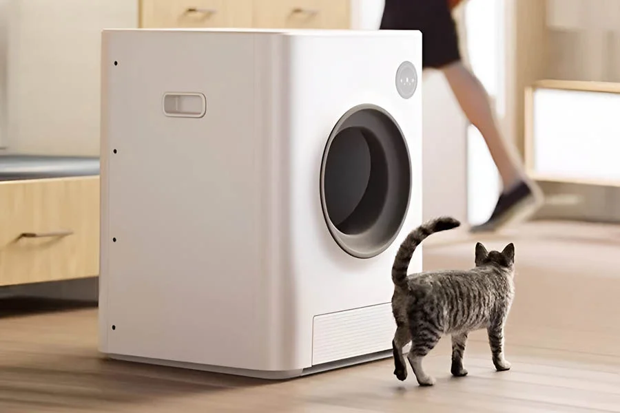 semi automatic litter box