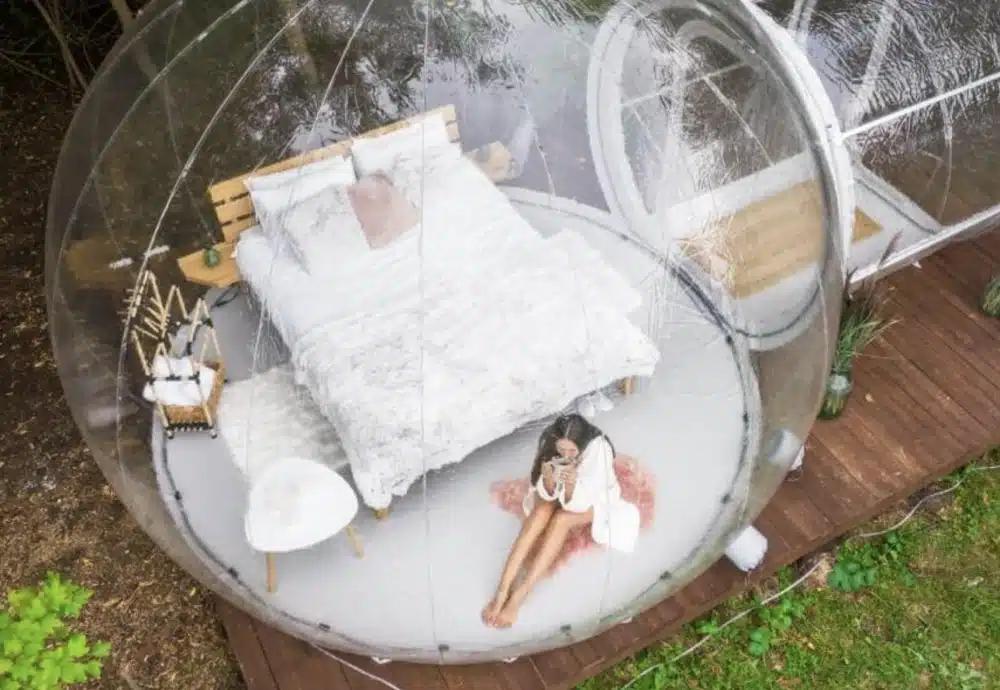 transparent igloo tent